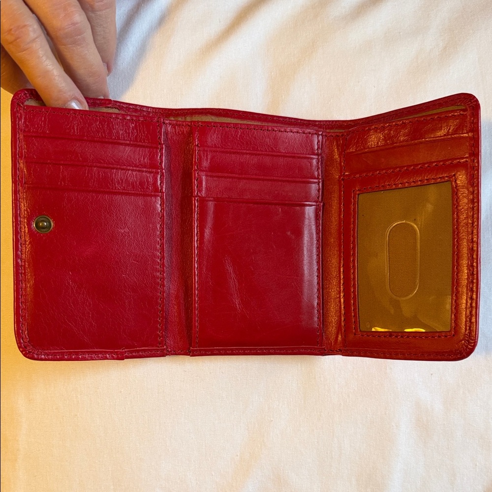 Hobo Red Leather Wallet - Picture 4 of 5